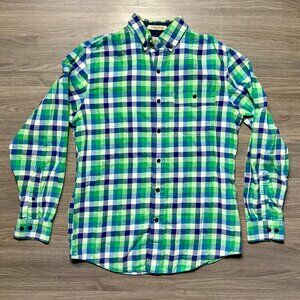 L.L. Bean Men's Scotch Plaid Flannel Shirt - Blue/Green